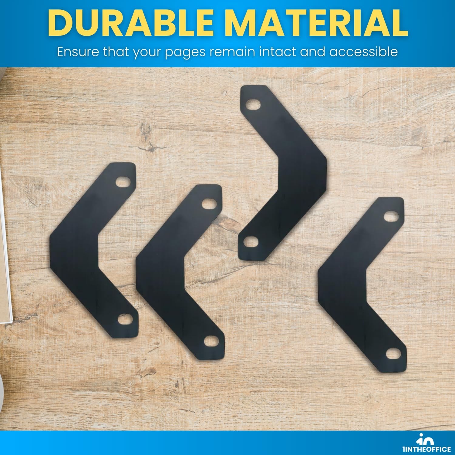 Binder Sheet Lifters, 11″ x 8-1/2″, Black, 10 Pcs Per Pack