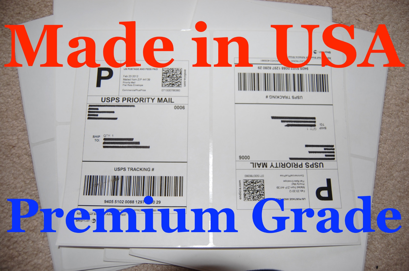 4000 Round Corner-Shipping Labels-Made in USA-Self Adhesive-USPS UPS FED-8.5×11