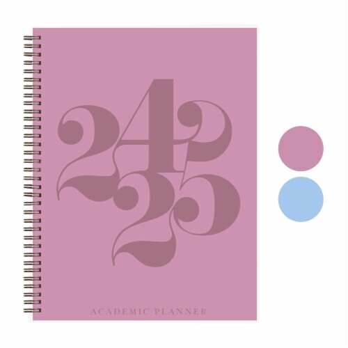 Rileys & Co Planner 2024-2025 Academic 18-Month Planner (8.5 x 11 inch Pink)