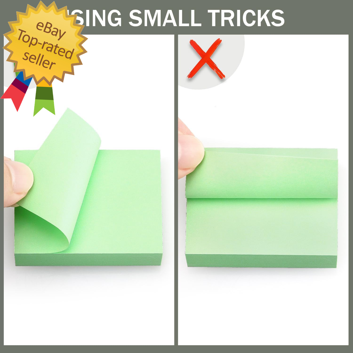 Sticky Notes 1.5X2 Self-Stick Notes 10 Bright Multi Colors Sticky Notes 20 Pads