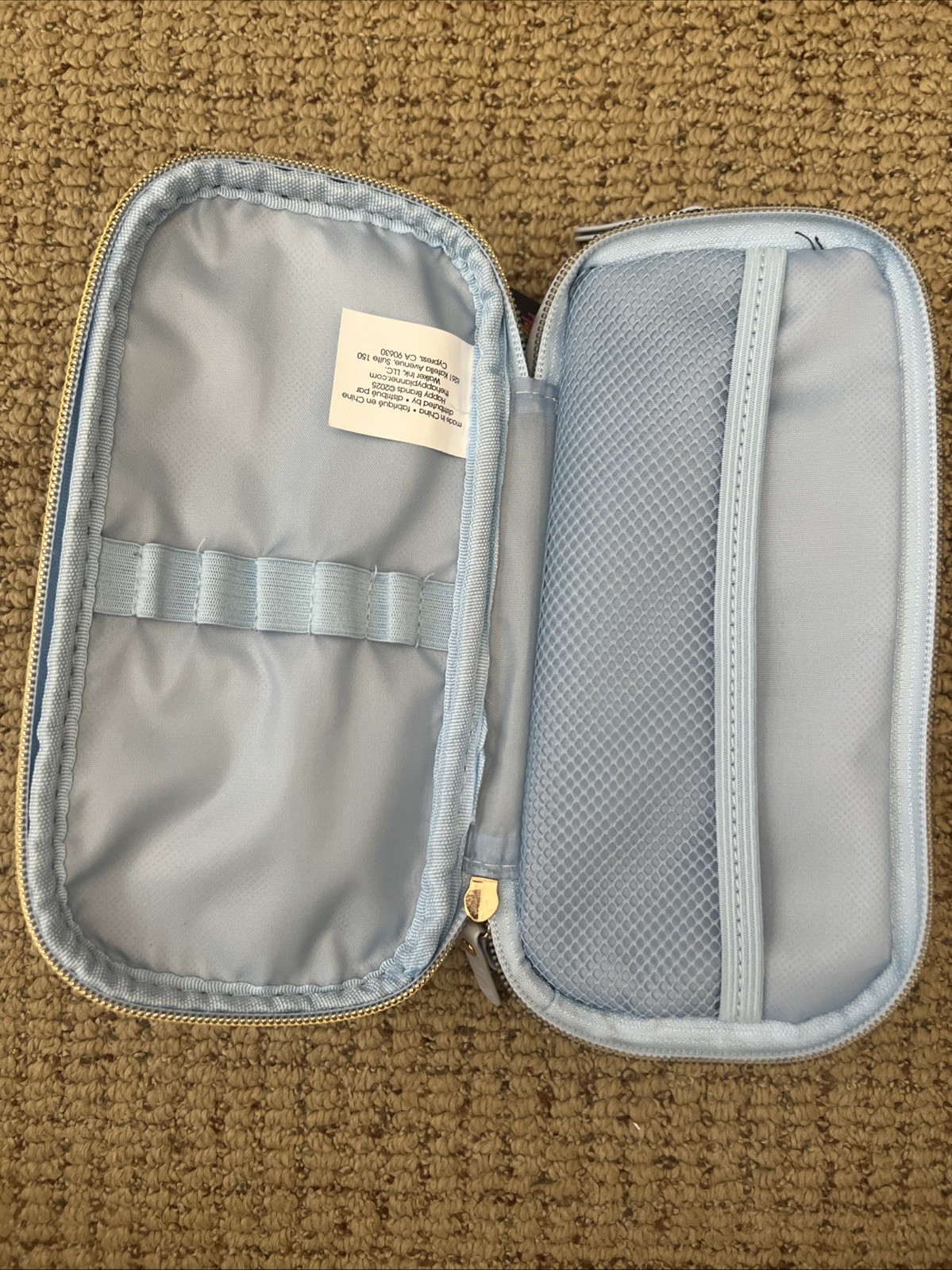 Happy Planner Cornflower Textured Fabric Pen And Pencil Zip Pouch
