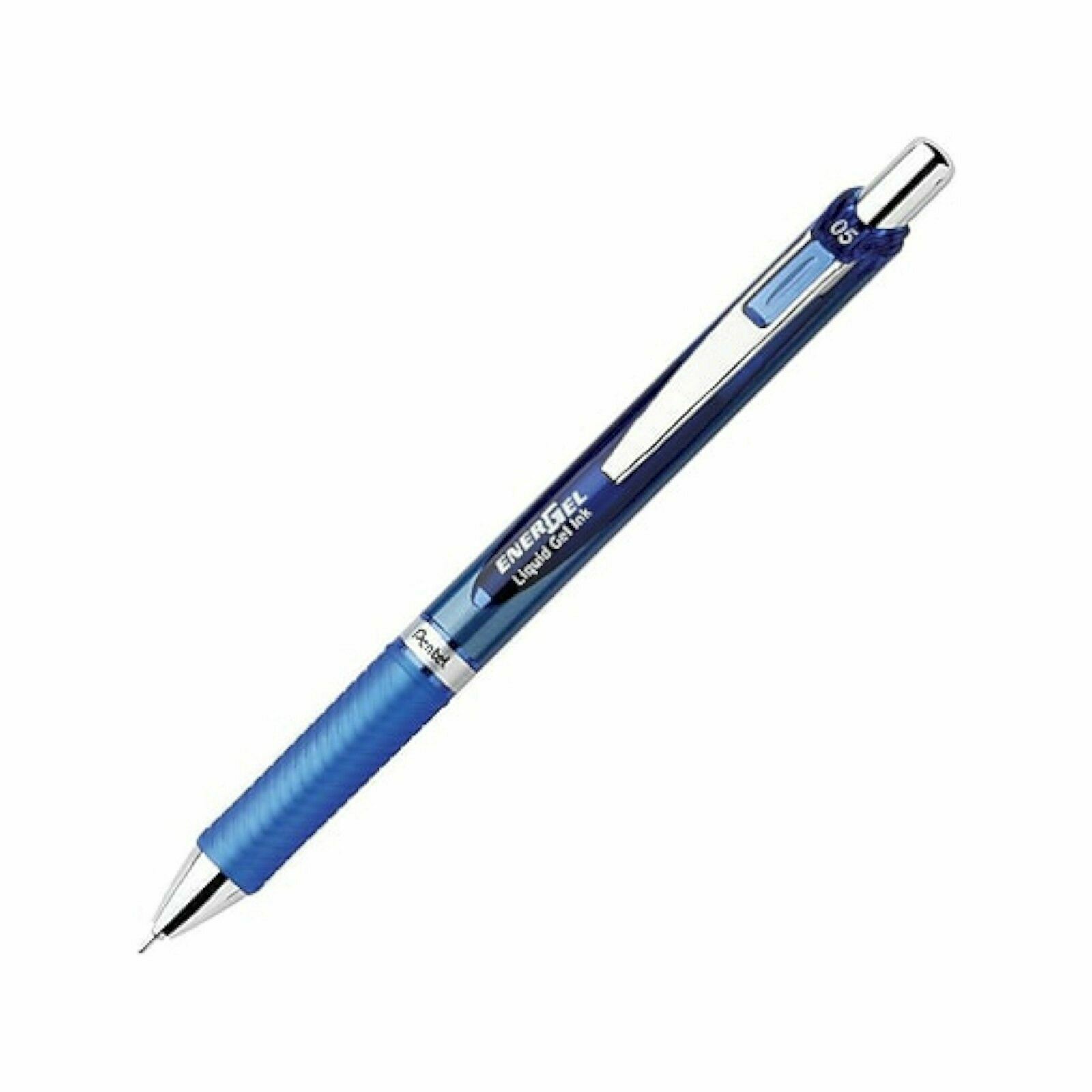 NEW Pentel EnerGel Deluxe RTX Liquid Gel Pen BLUE Needle Tip .7mm 2-PK BLN772CT