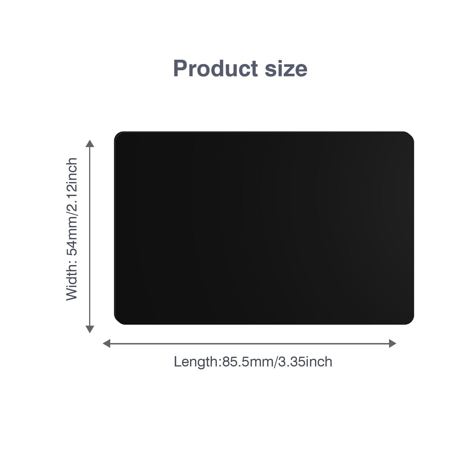 Premium Blank Black PVC ID Card Badge Graphics Quality CR80 30Mil 500 Pack