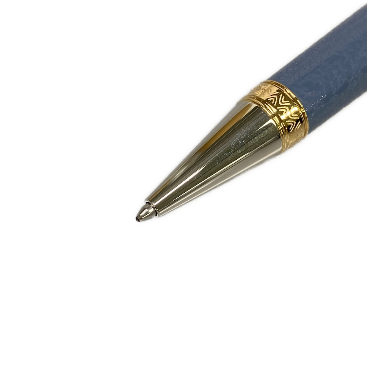 MONTBLANC MB131440 Blue Gray Silver Gold Resin M******** Pen