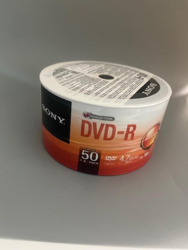 20 PCS ORIGINAL SONY DVD-R, S/S, 4.7GB, 16X,MADE IN JAPAN,50DMR47SB , FREE SHIP