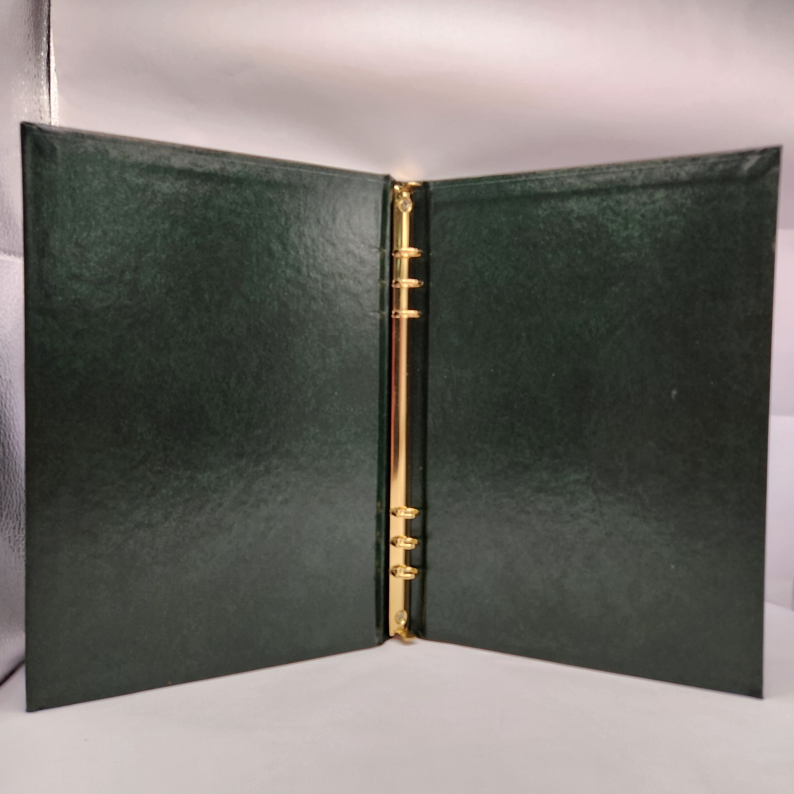 Binder Irish Celtic Cross Classic Embossed Notebook 6 Ring Green Golden Logo