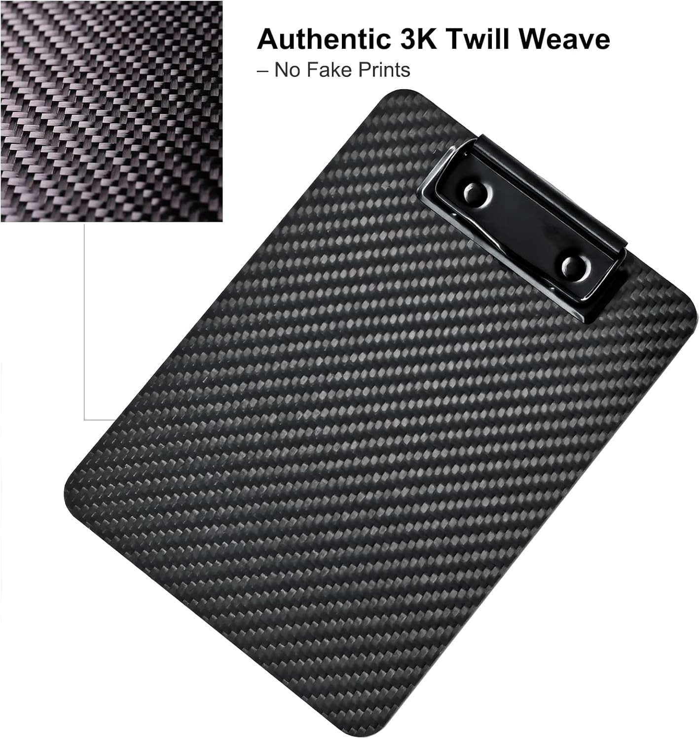 Carbon Fiber Clipboard 5X7 Inch – Mini Portable Writing Board for Pocket Use, Re