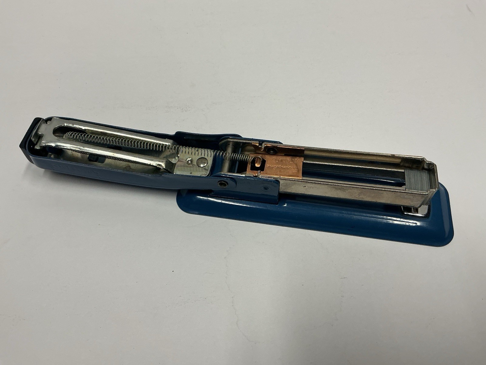 Blue Swingline Stapler Two Tone Blue and Black 5” inches Vintage Office Space