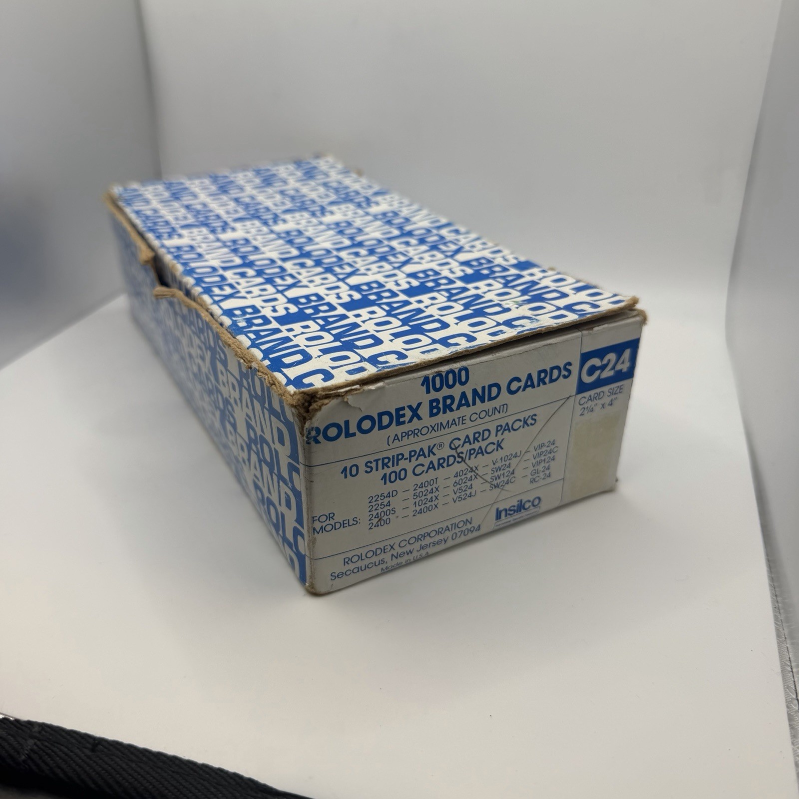1 BLUE PACK Vtg NOS Rolodex Brand Cards You Choose Color 100 Cards Per Pack