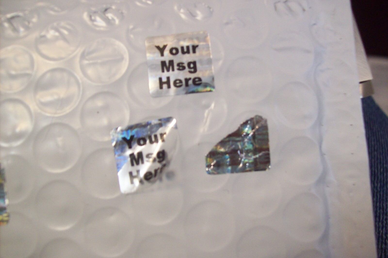 SV12 100 SVAG 12 mm Hologram Labels Tamper Evident Sticker Seals