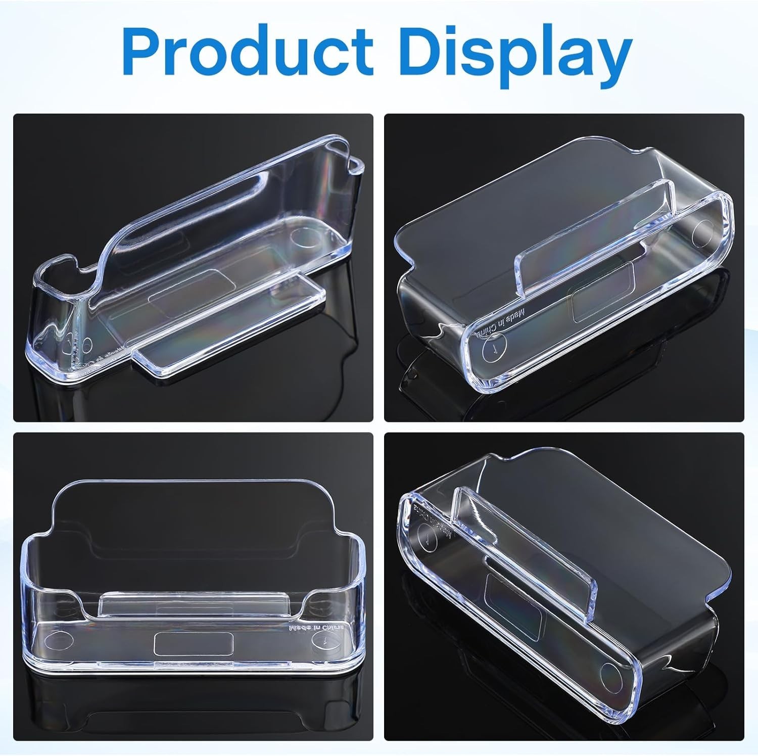 50 Pack Business Card Holder for Desk Acrylic Business Card Holder Display Clear