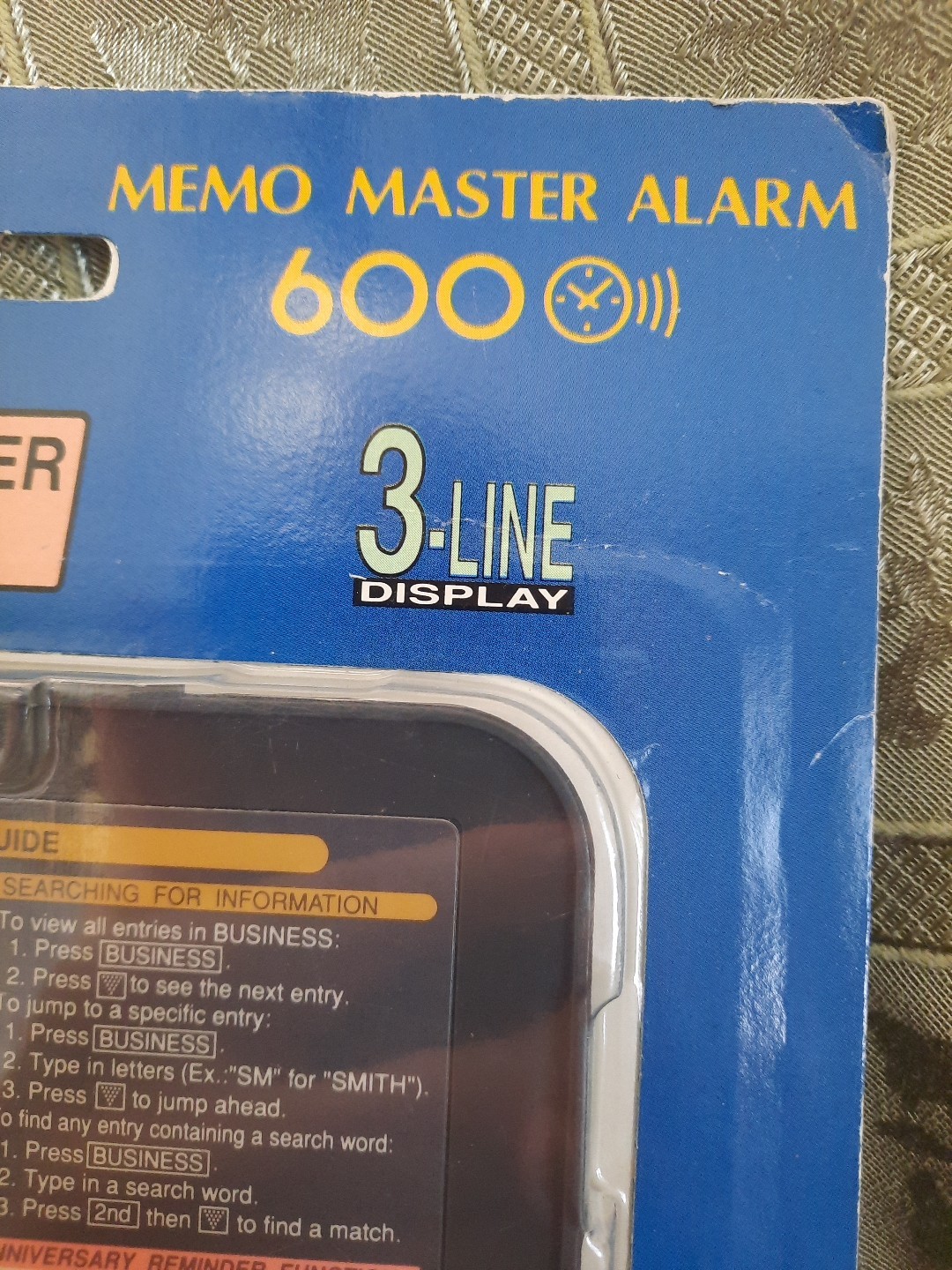 NEW Sharp EL-6390B Electronic Organizer Memo Master Alarm 600-Factory Sealed