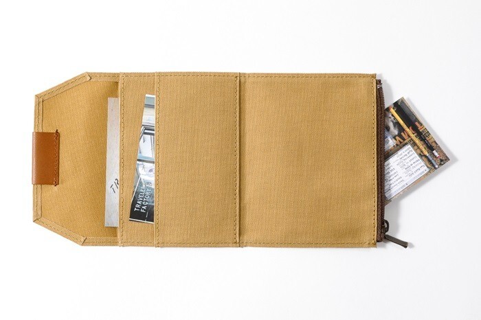 TRAVELER’S notebook Cotton Zipper Case beige Passport size F/S July 2024