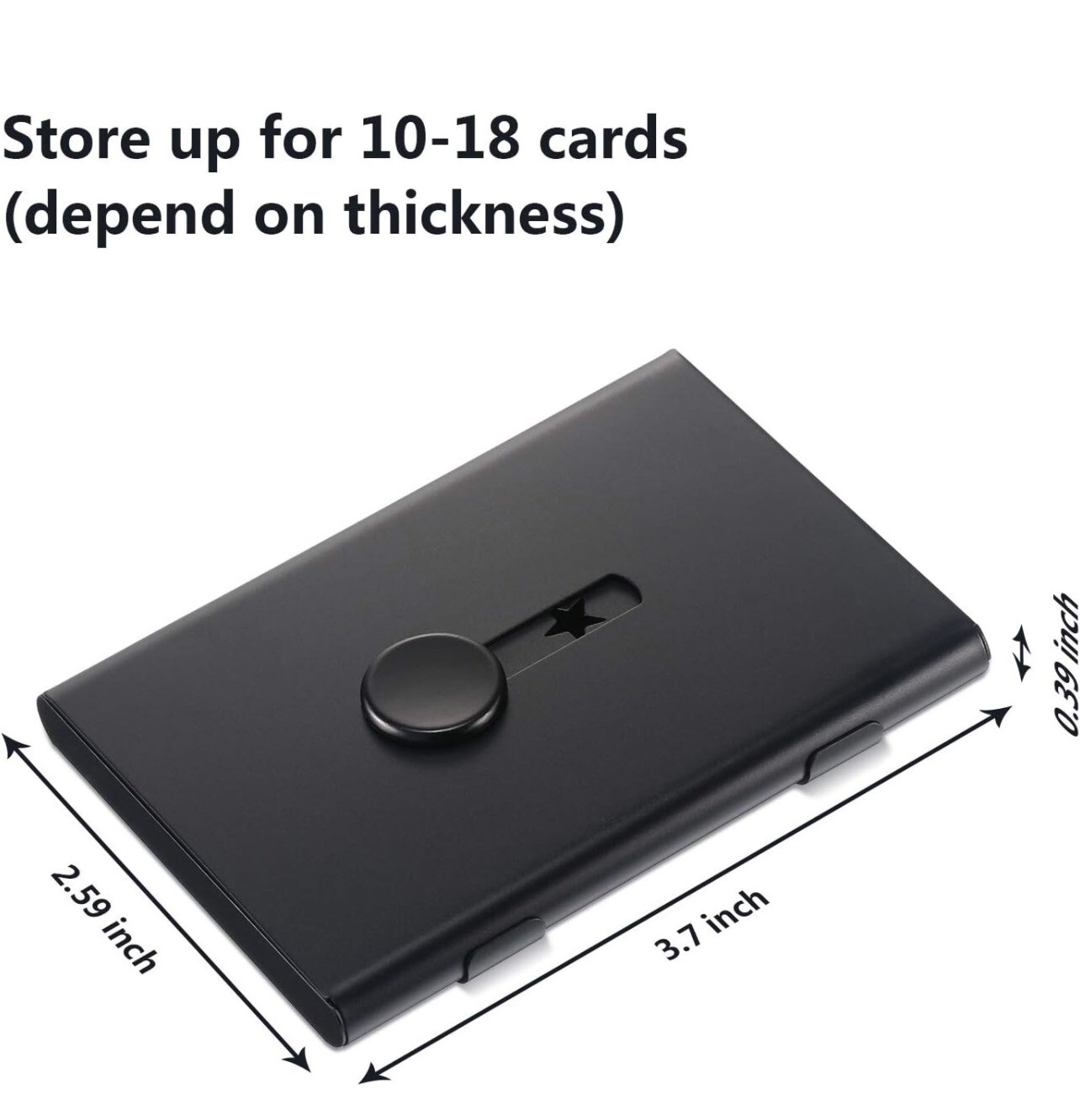 2 Pack Business Card Holder, Thumb Drive Business Card Case Portable Business Ca