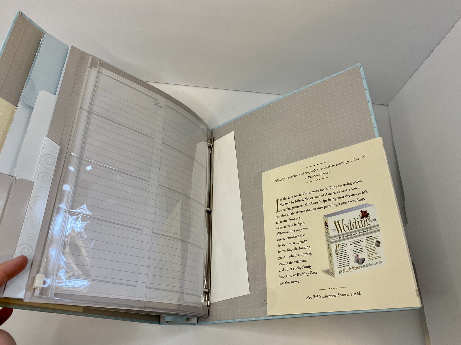Wedding Planner & Organizer Hardcover Mindy Weiss Ring Binder Illustrated Book
