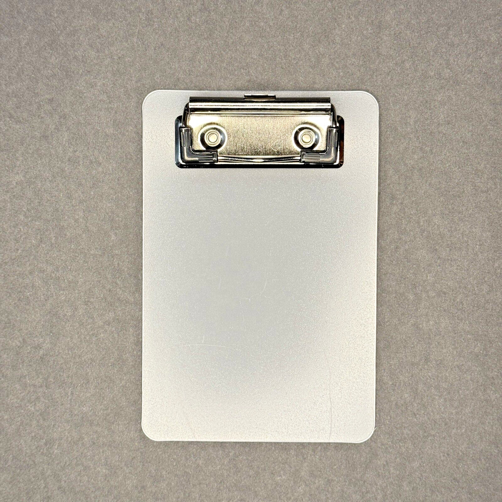 6 PCS Mini Clipboards 4×6 Inch Translucent Plastic Pocket Size Low Profile Clip