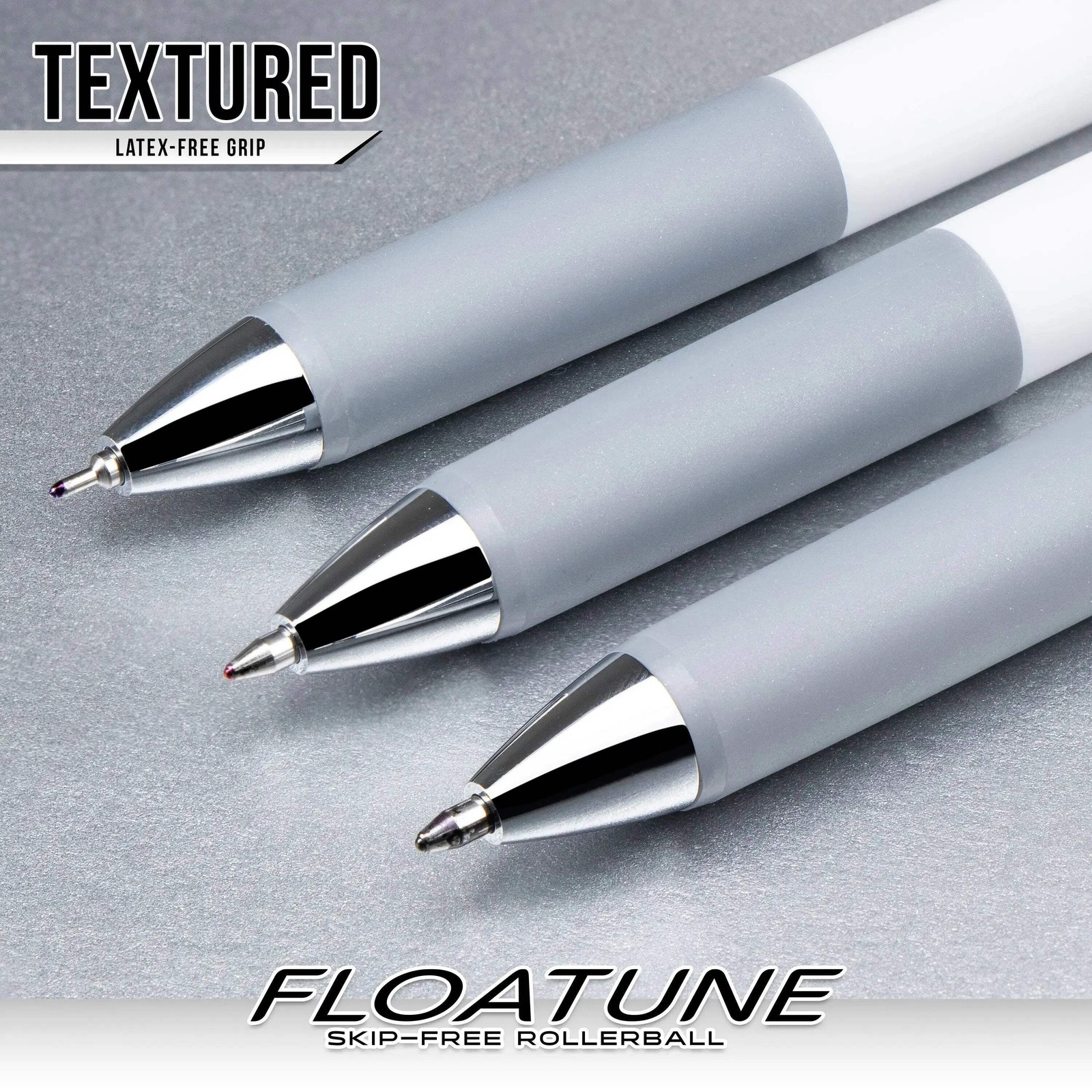Pentel Floatune Retractable Rollerball, 1.0mm, Bold Point, 5-Pk