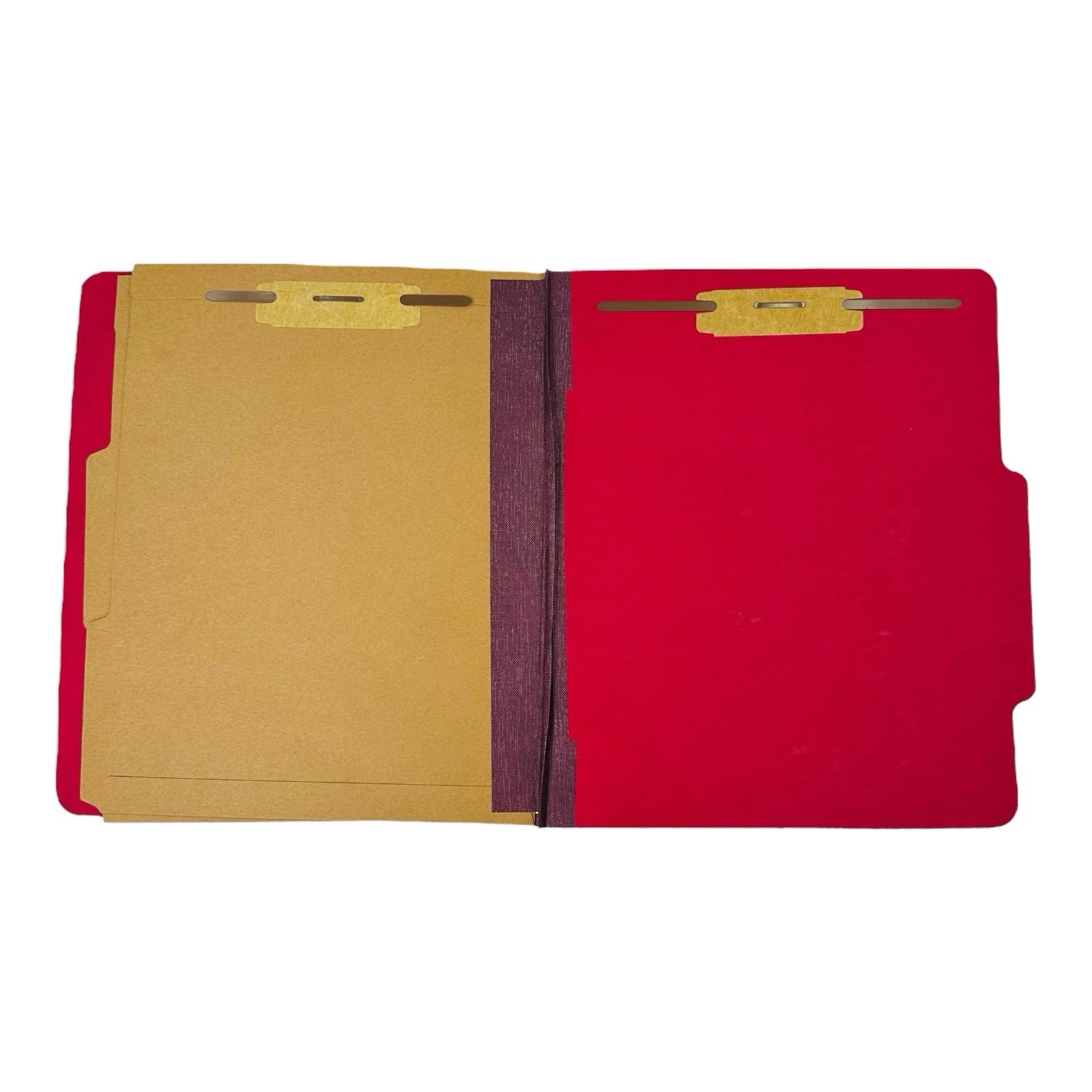 10 Folders Skilcraft Letter Pocket Classification Folders 6 Section Red *Read*