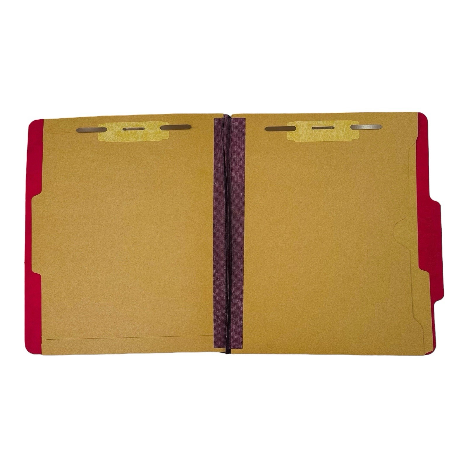 10 Folders Skilcraft Letter Pocket Classification Folders 6 Section Red *Read*