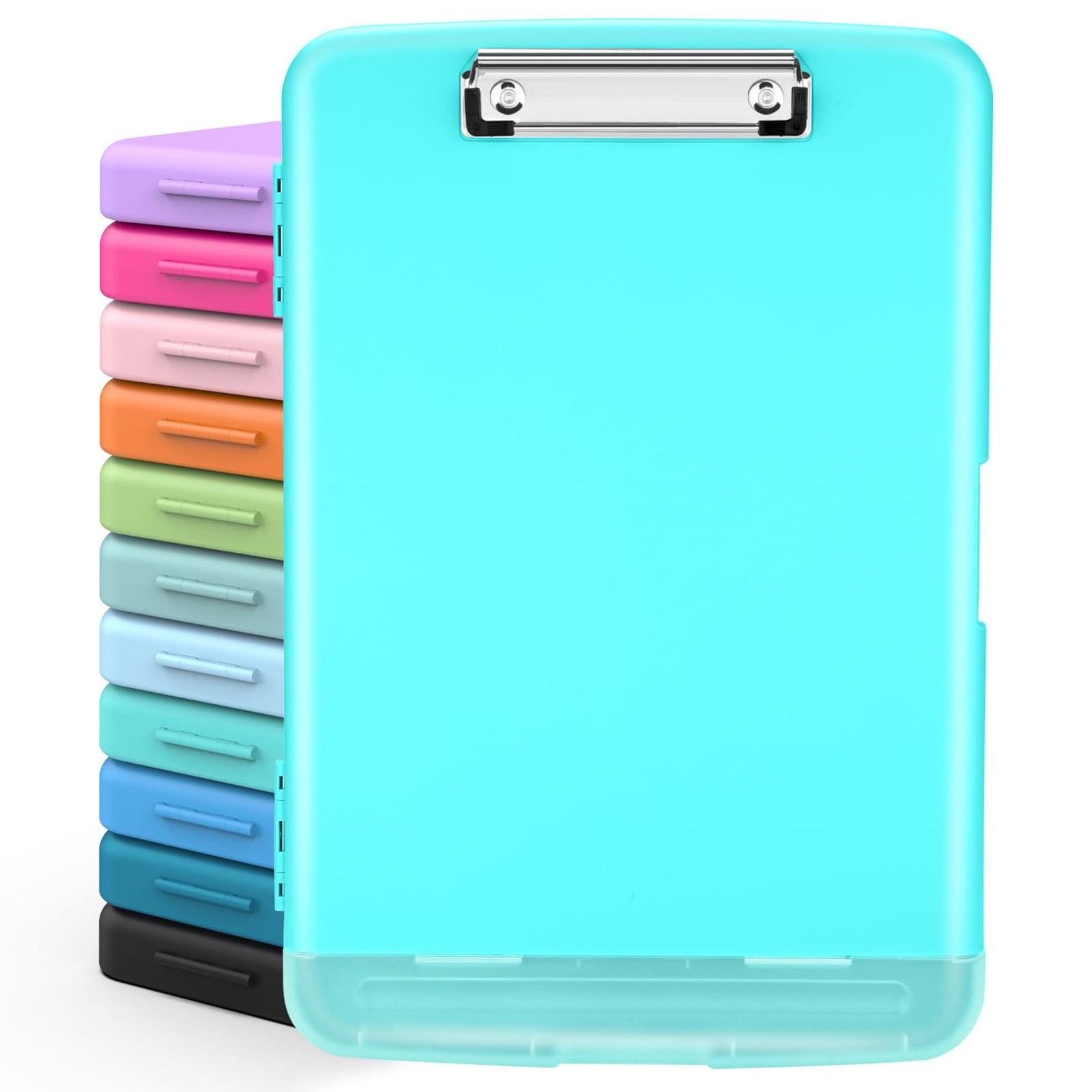 Clipboard 8.5×11 Mint Green Heavy Duty with Storage