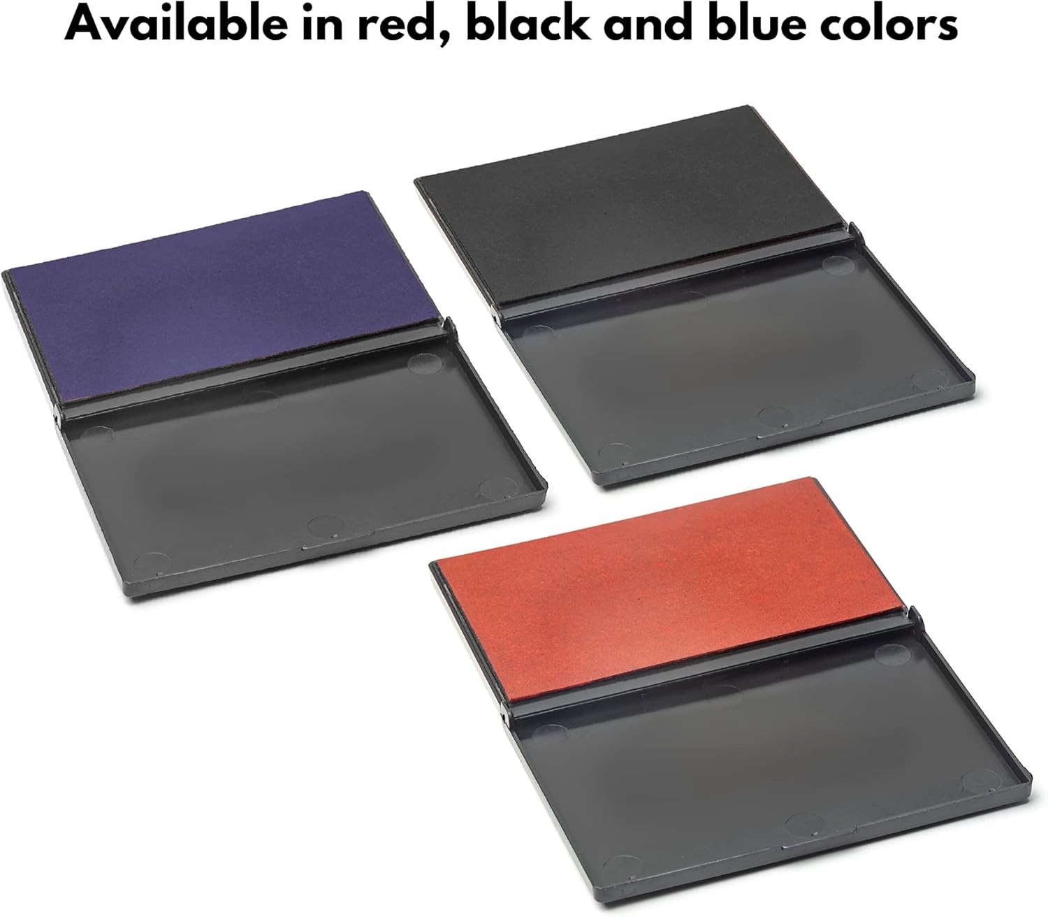 Ink Pad for Rubber Stamps, Stamp Clear Impression M (2.7*4.3), Black