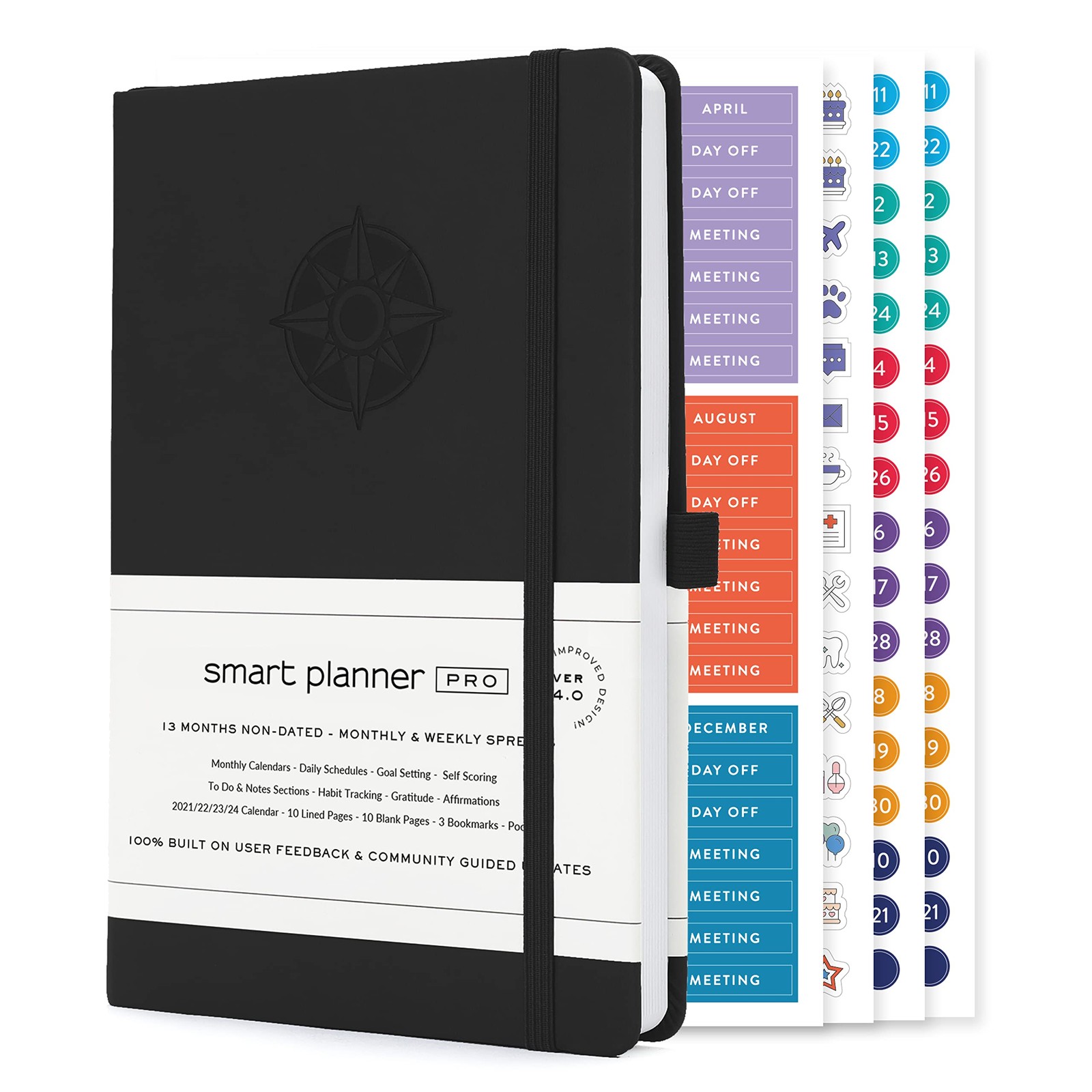 Planner – Undated Daily Planner – Small A5 – Achieve Goals & Increase Product…