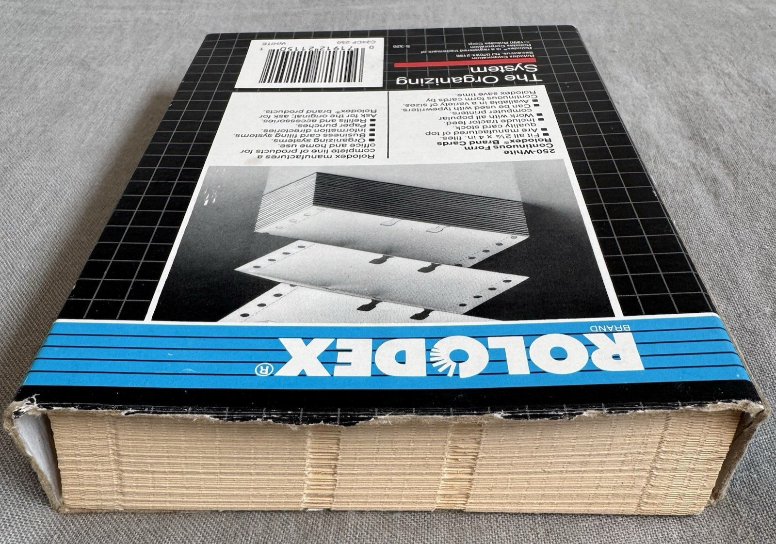 VTG Rolodex 266 x White Continuous Forms 2 1/6″ x 4″ C24CF for 2 1/4″ x 4″ Files