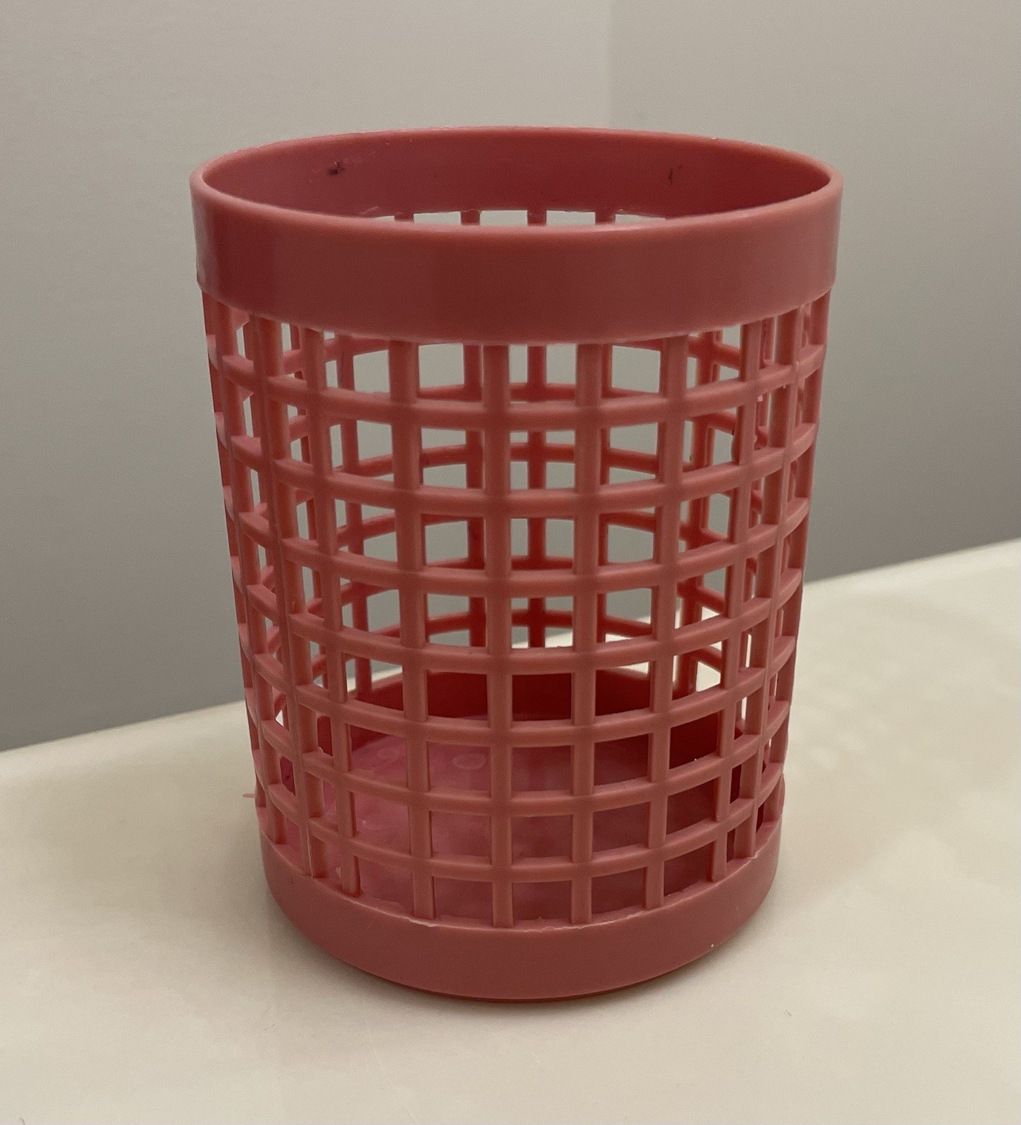 Hartin International Storage Organizer Desk Office Mauve Pink Vintage 70’s Retro