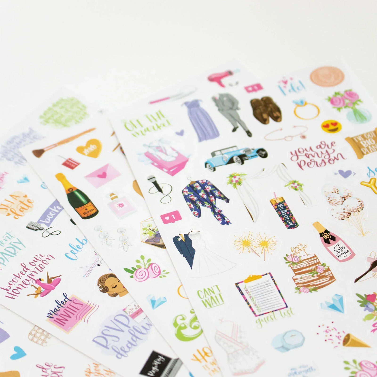 bloom daily planners Planner Sticker Pack, Wedding Planning