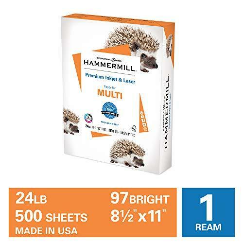 Hammermill Premium Inkjet & Laser Multipurpose Copy Paper, 24lb Copy Paper, 8.5