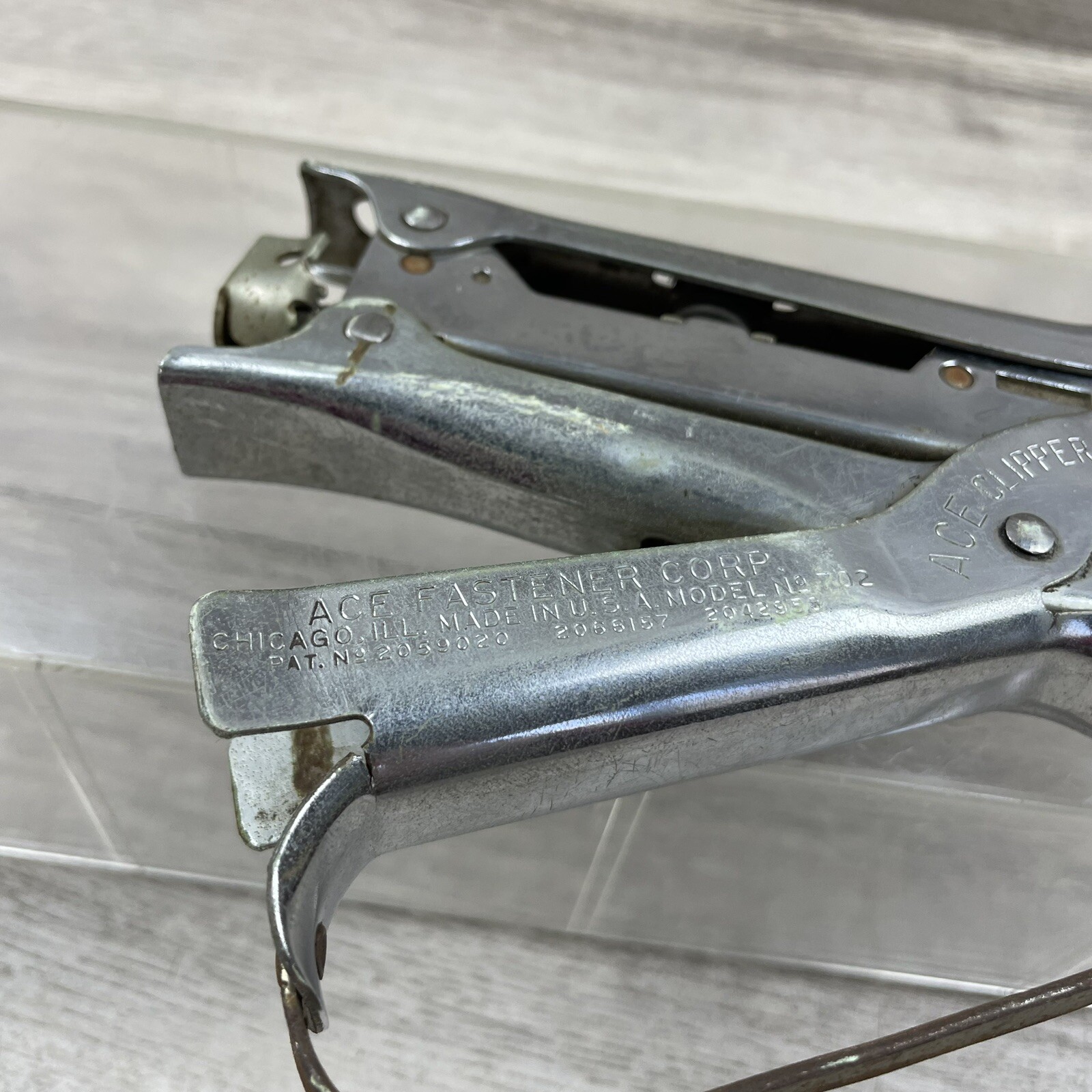 Vintage ACE Clipper Stapler No 700 Ace Fastener Corp. Plier Stapler