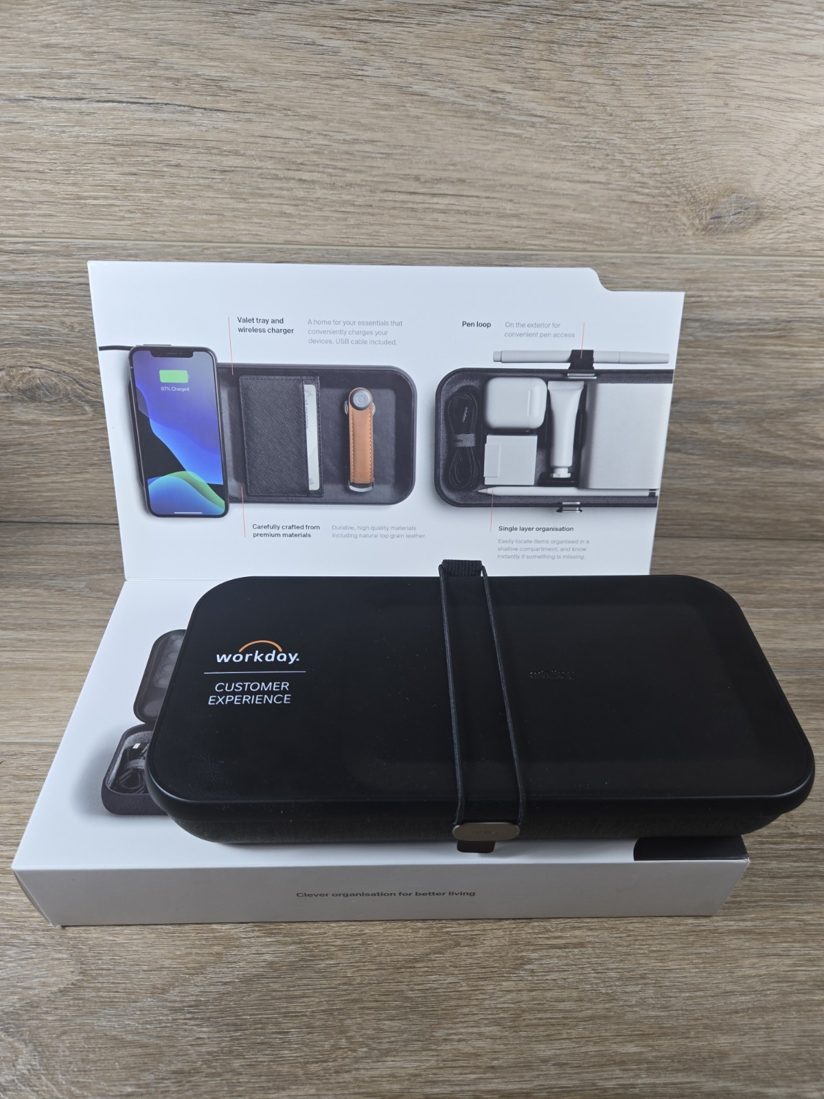 Orbitkey Nest | Portable and Customizable Desk Organizer Case W/ “Company Logo”