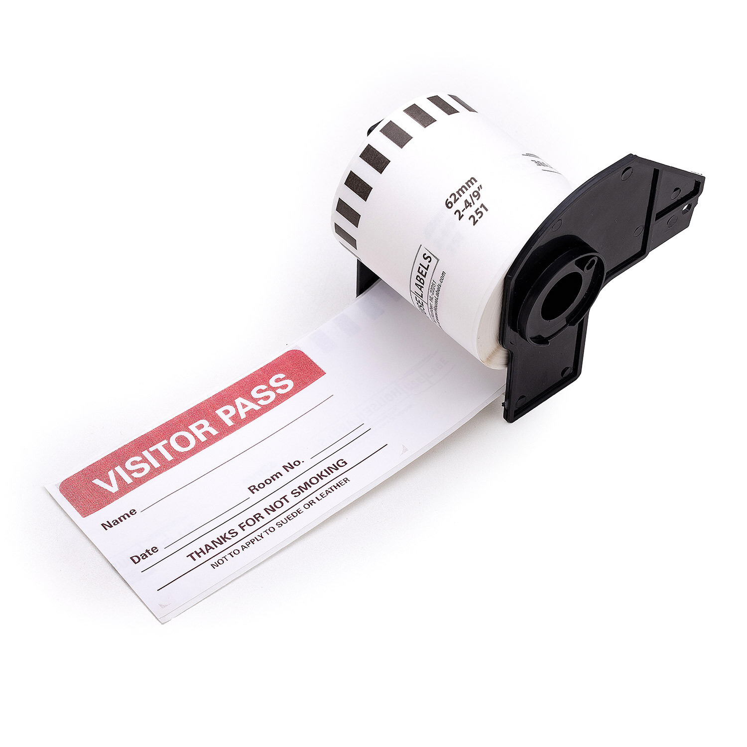 Non-OEM BROTHER DK2251 Red/Black Labels 2-4/9″x 50 feet continuous 14 Rolls