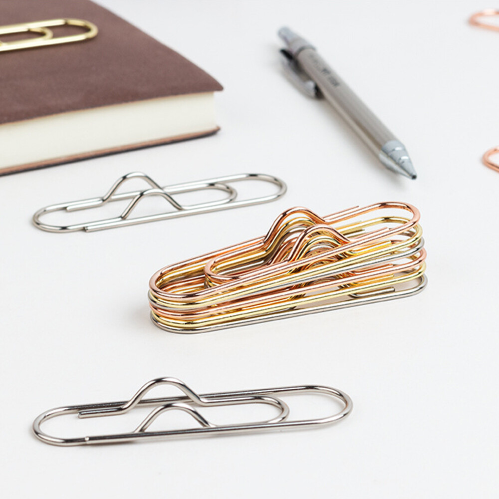 Paper Fix Clips Paper Clips Pen Holder Clips Notebook Pin Multifunctional Met❄