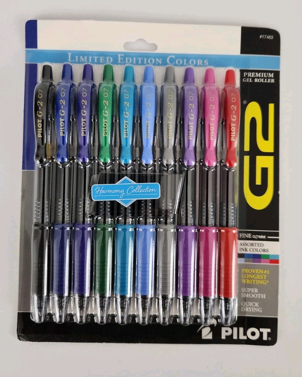 New in Packaging PILOT G2 Limited Edition Multi-Color Gel Roller Pens Qty 10