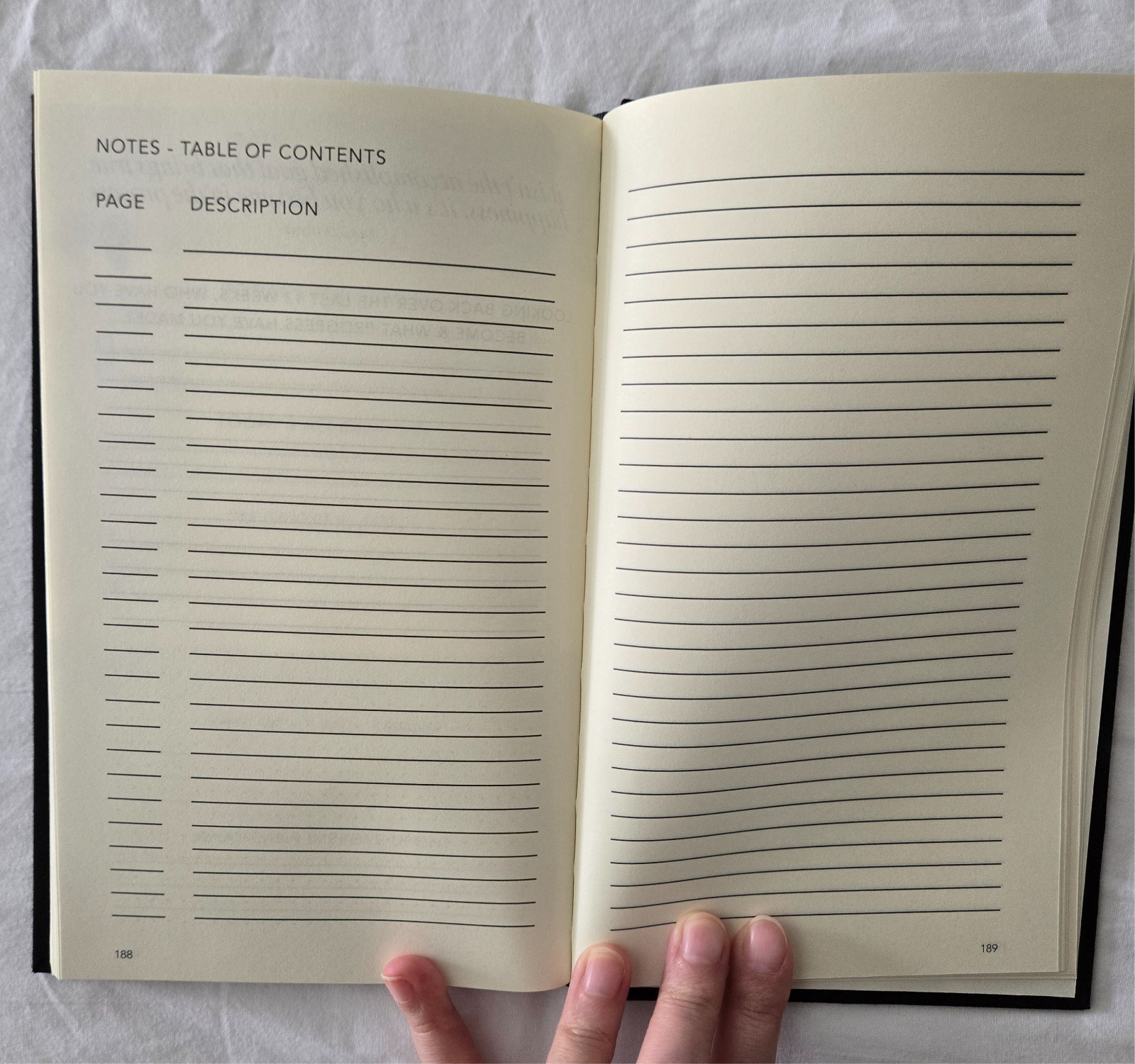 Intentions Journal – Black Cover, Daily Check-Ins (See Description)