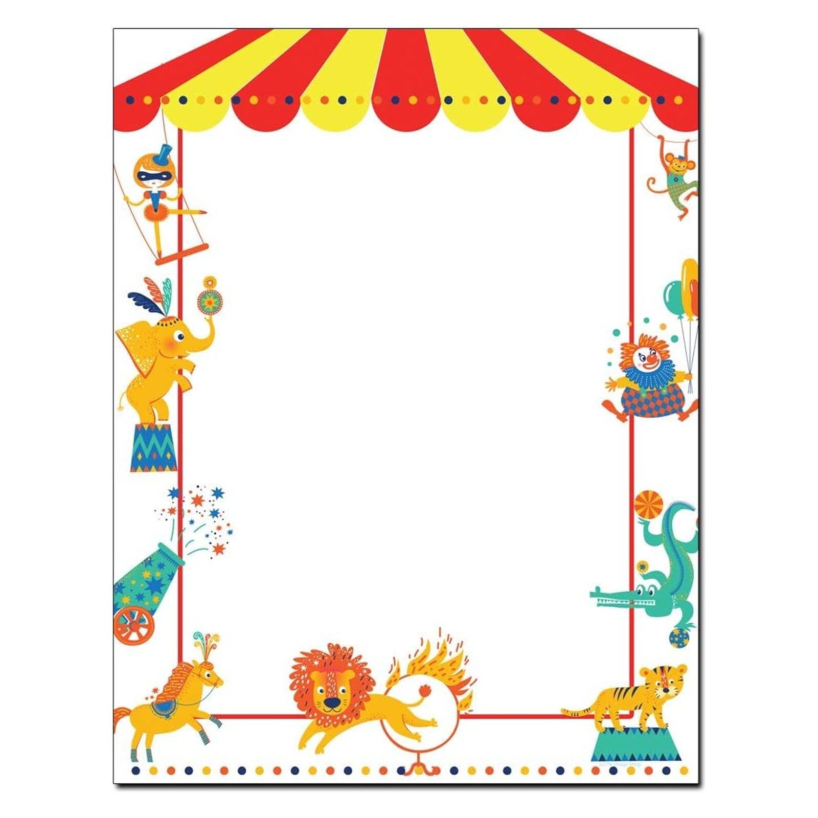 Circus Letterhead Laser & Inkjet Printer Paper – 8.5″x11″ – 25 Sheets (olh106)