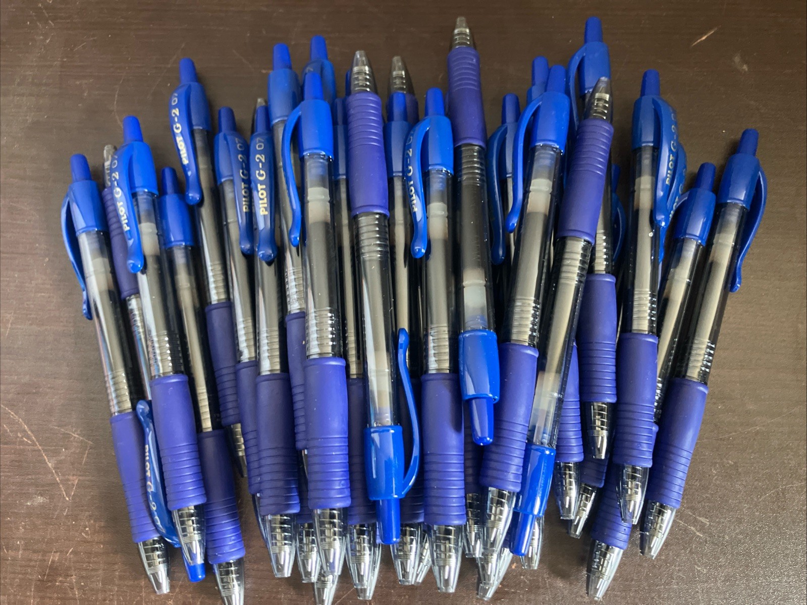 36-CT Pilot G2 Pens 07 Retractable Roller Ball Gel Blue Ink Smooth Writing