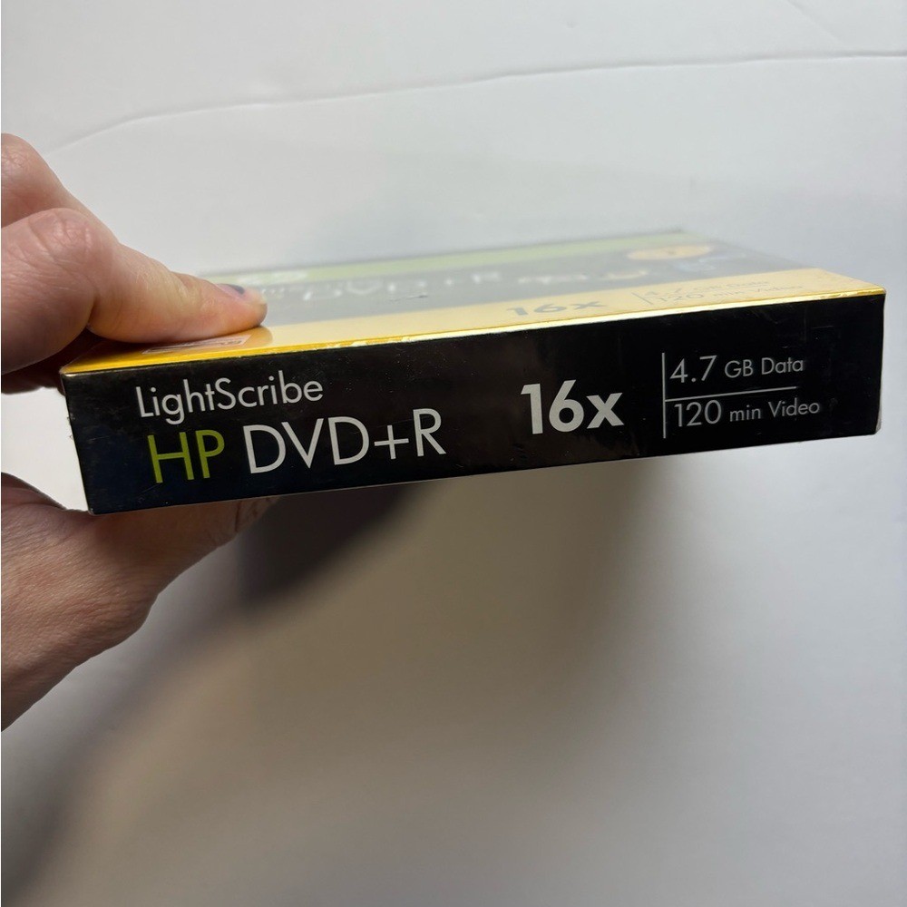 HP Lightscribe DVD-R 4.7GB 120min Video 16x Sealed 5 Pack Box