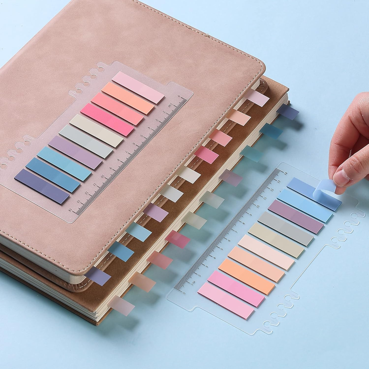 Mr. Pen- Colorful Sticky Tabs, 1600 Pcs, Translucent Page Markers, Water-Resista