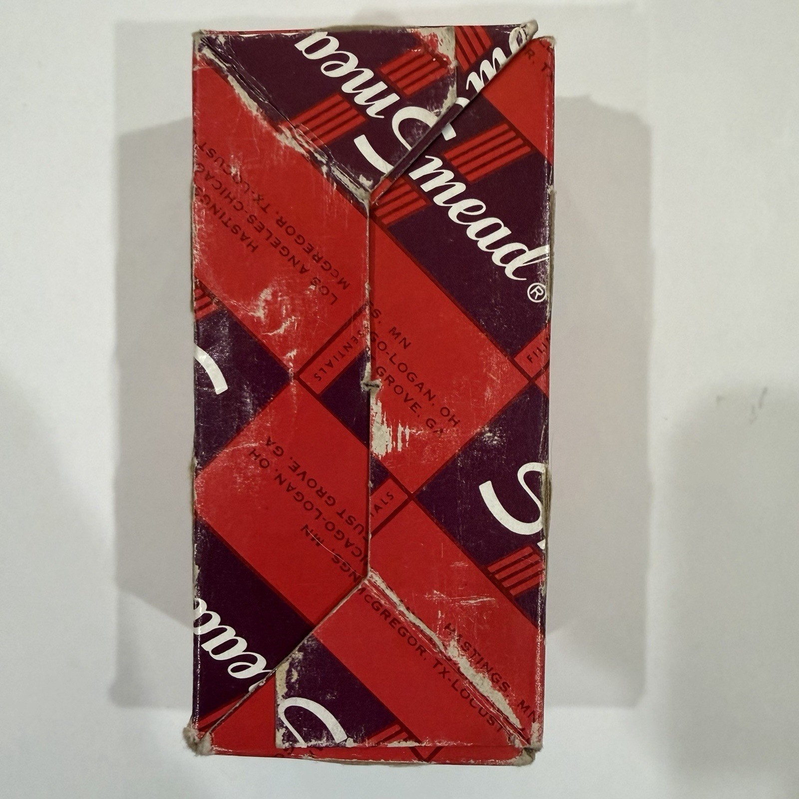 VINTAGE-Smead 5HT 1/5 Cut Metal Folder Label Tabs-Made USA-SET OF 12 in OG Box