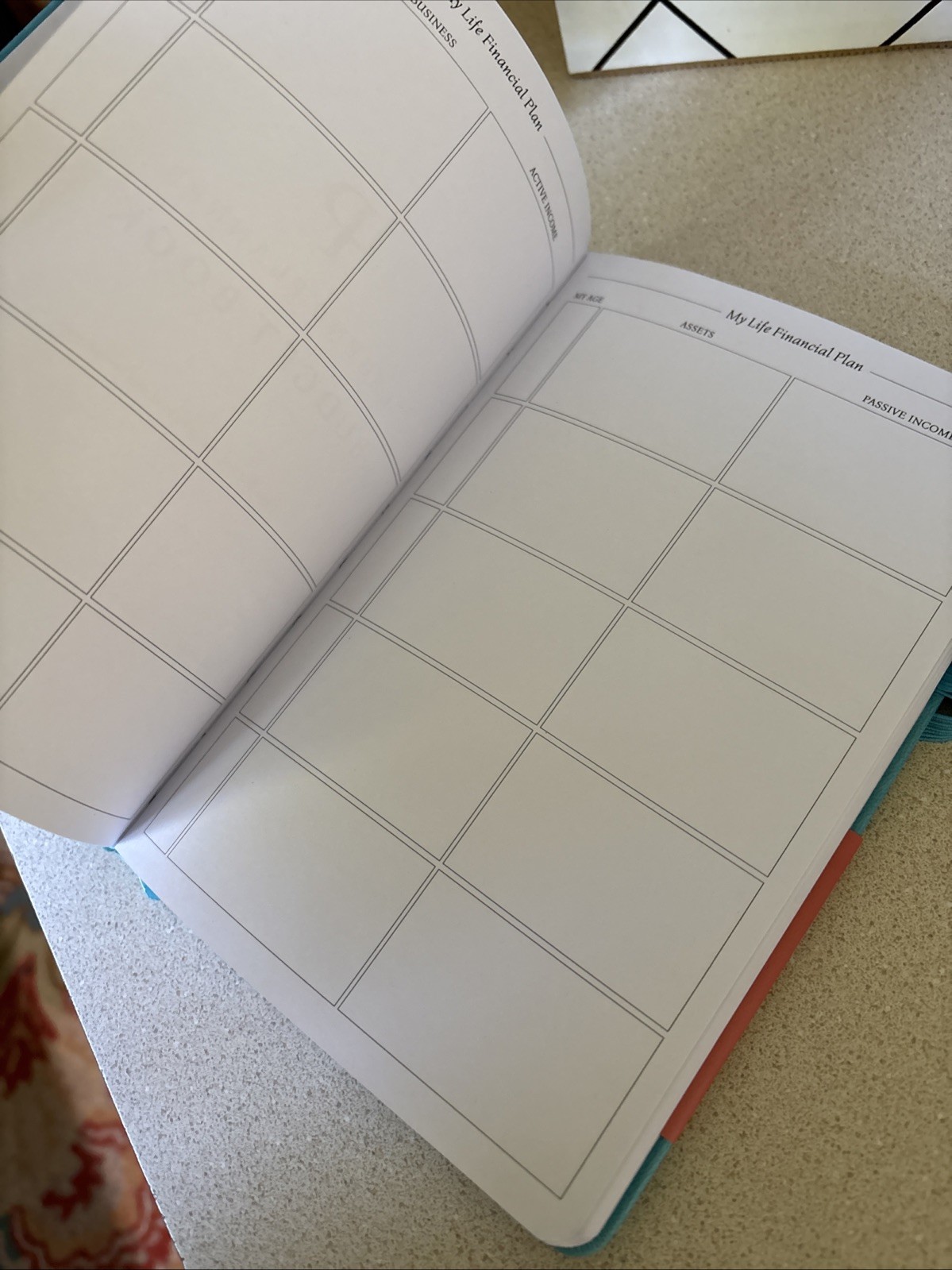 Legend Budget Planner Undated Financial Planner Organizer & Budget Book HC Blue