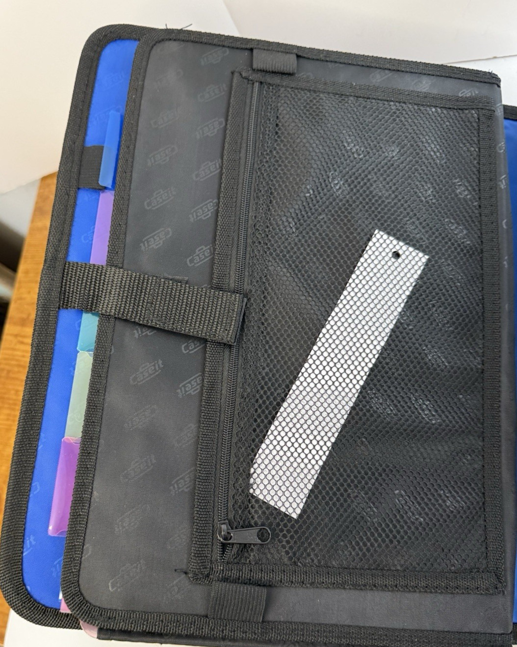 Case It Blue and Black Open Tab 3 Ring Binder 2-inch Capacity NEW with Tags