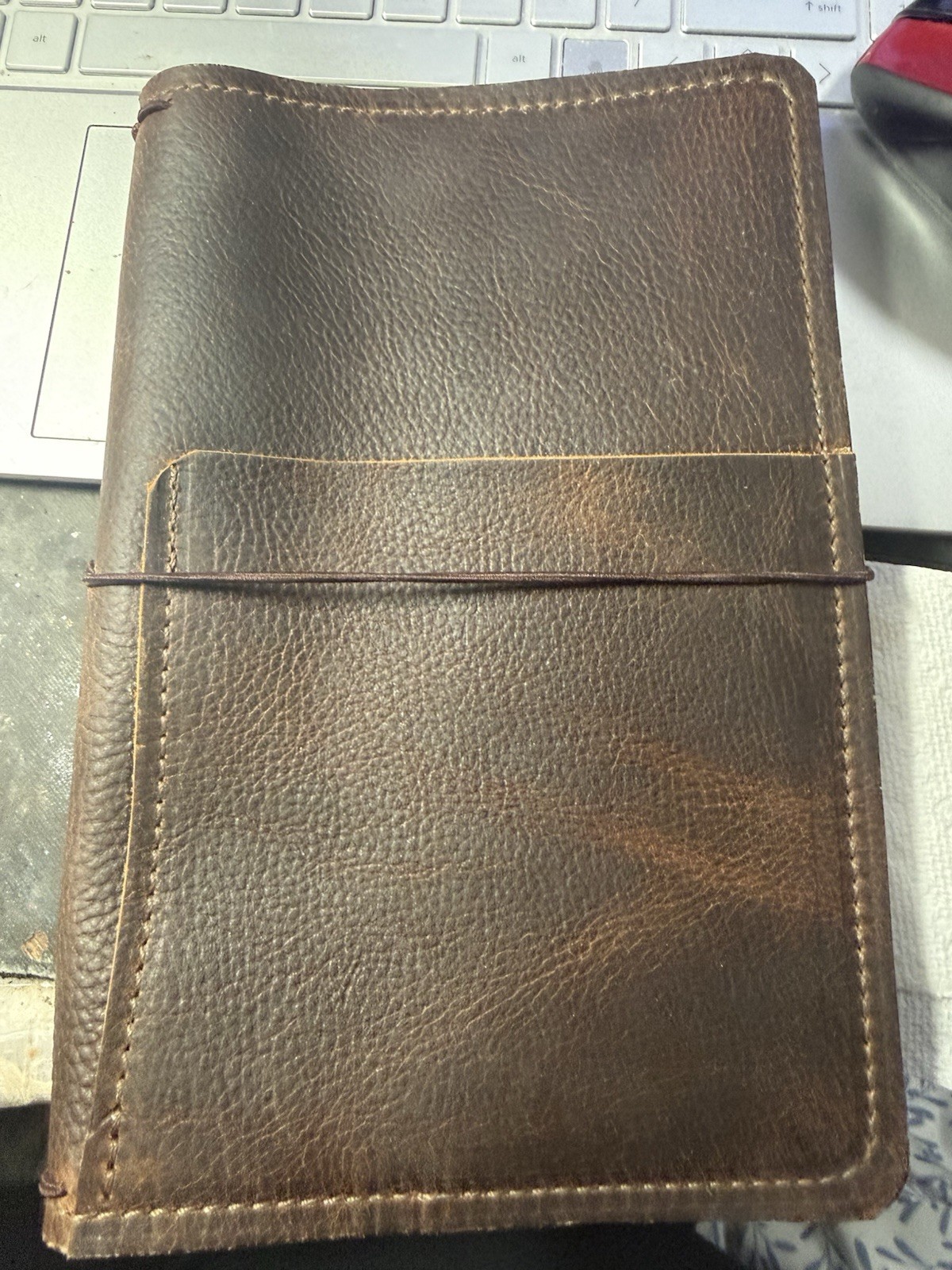 NEW Handmade Buffalo Leather Travelers Notebook, A5 Size, Plus Box Of 17 Ntbks