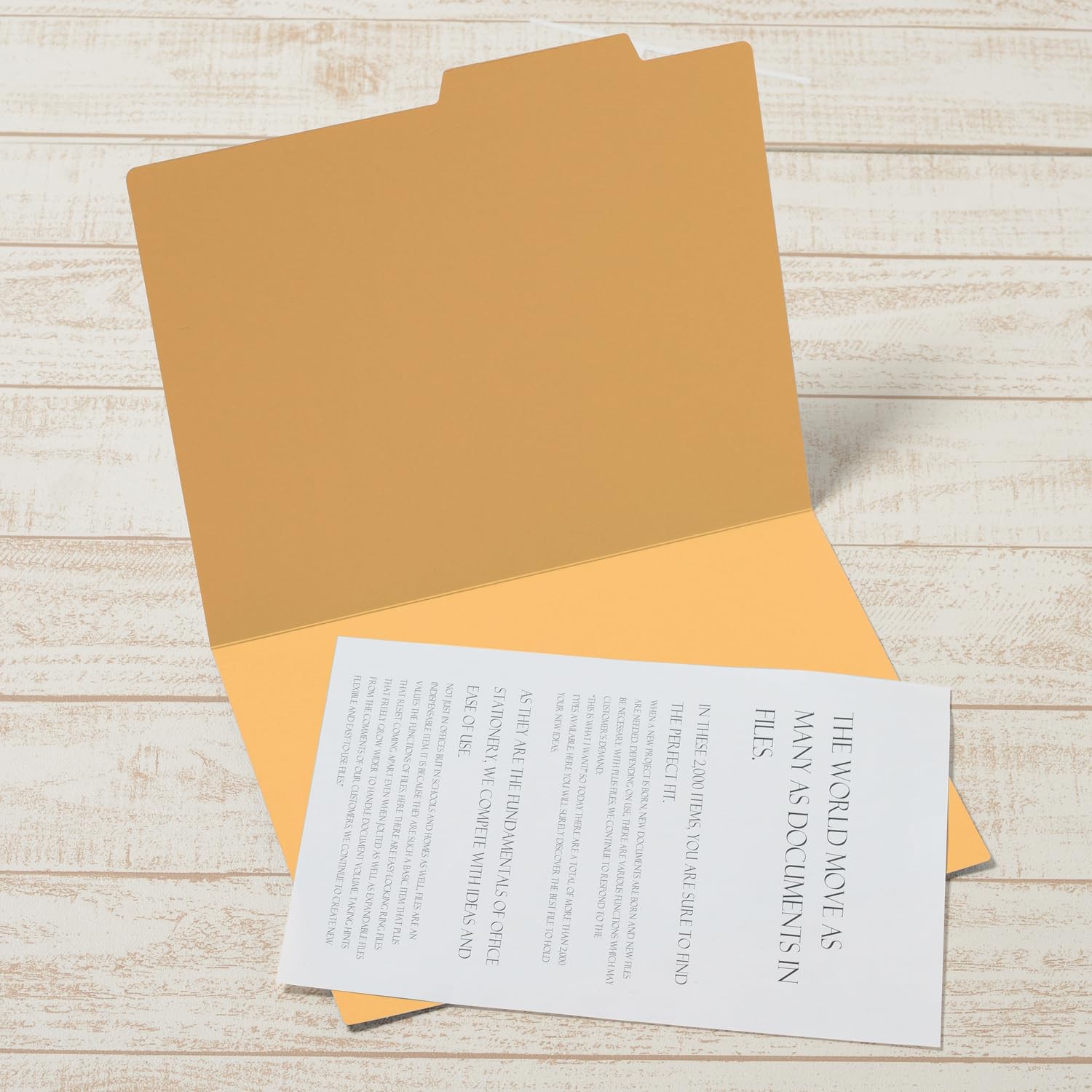 PLUS Individual Folder Economy A4 Landscape Yellow FL-081IF