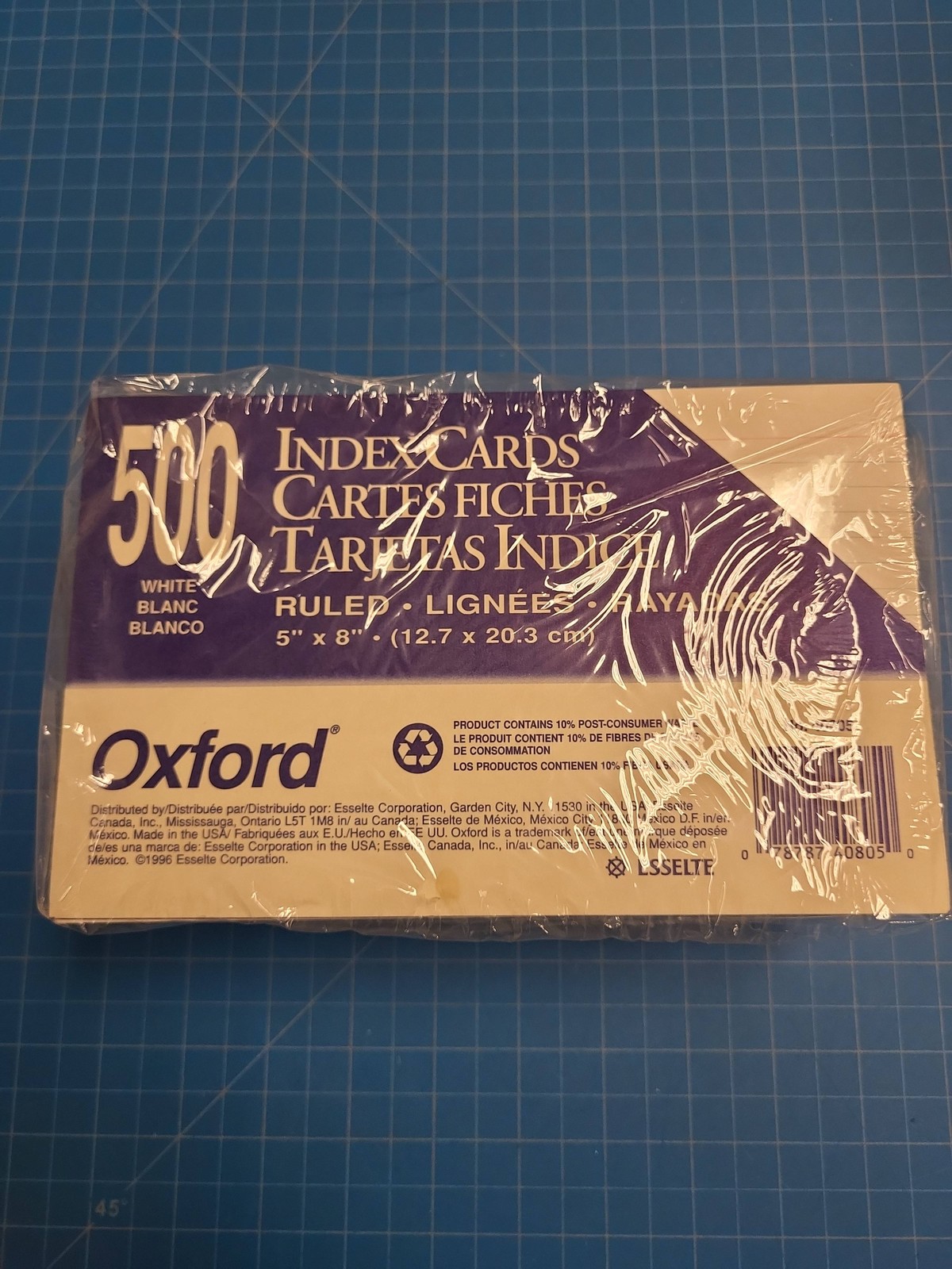 Oxford 5×8 Ruled Index Cards 500 Count White Large Note Cards 40805 Vintage