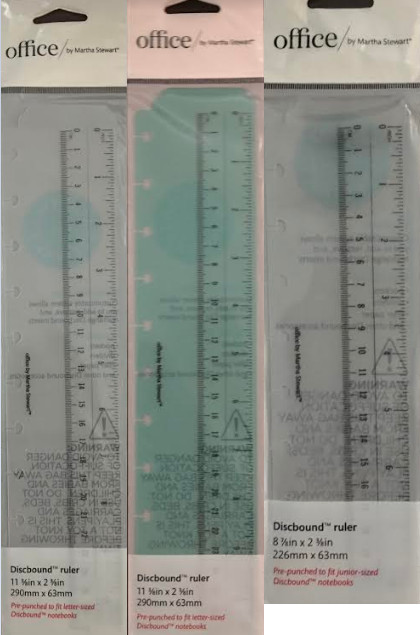 Martha Stewart Discbound Ruler, Assorted Sizes/Colors, Select