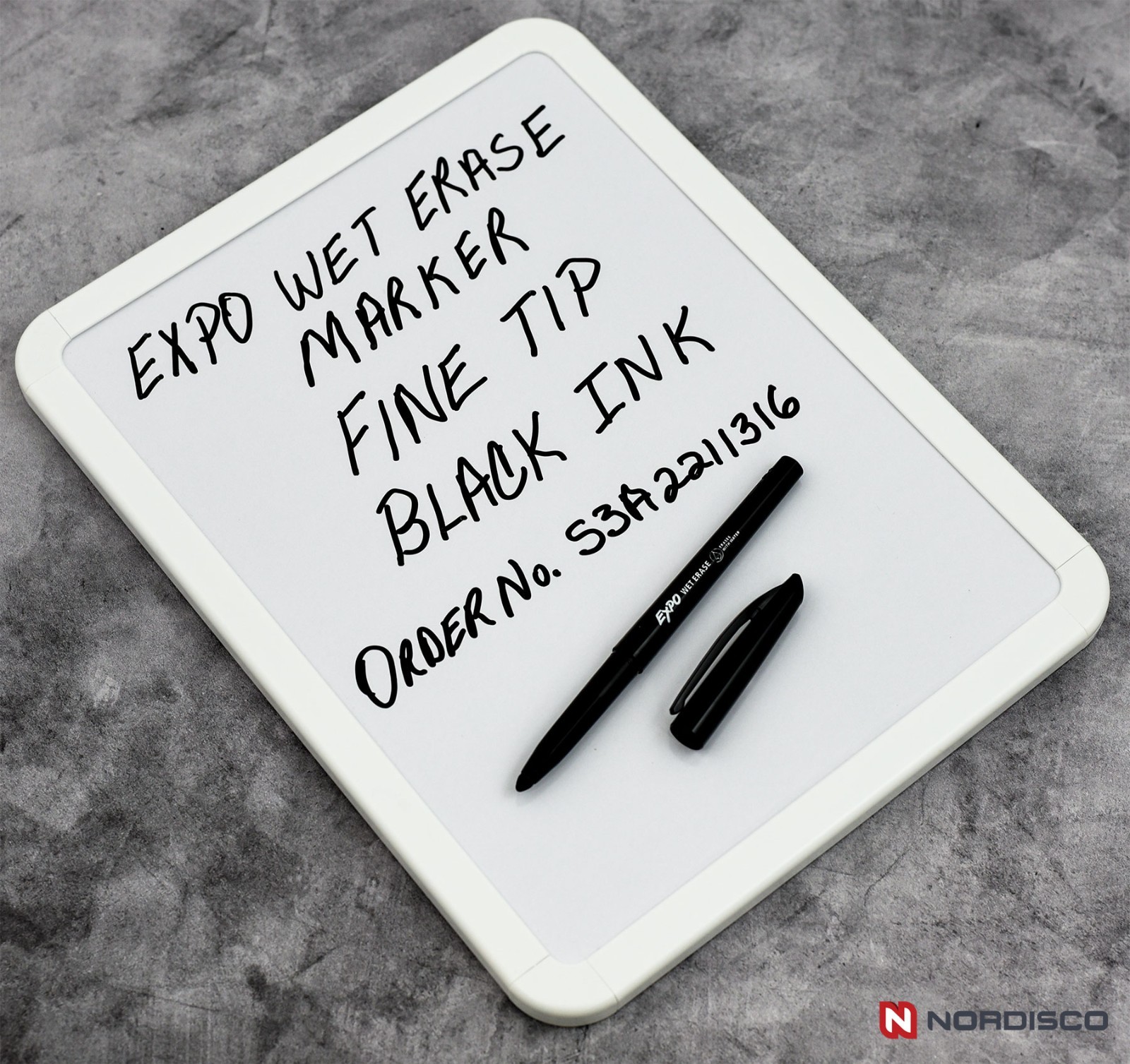 EXPO Wet Erase Markers, 3 Fine 2211316 & 3 Ultra Fine 16001A, Black Ink
