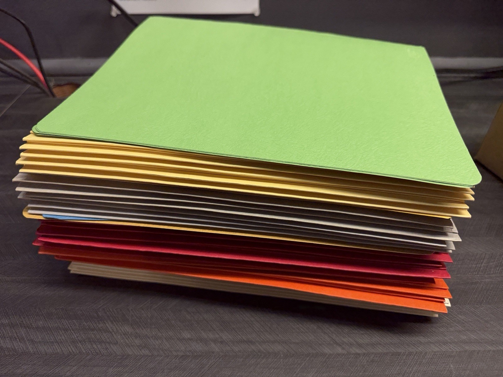 Vintage Duo-Tang Folder Lot (50) NOS Retro School Office Supply Bulk