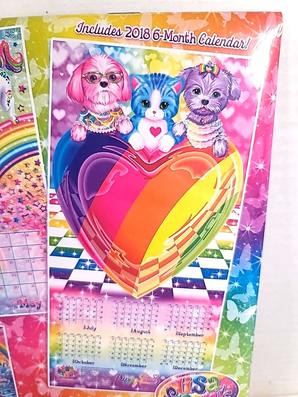 NEW Sealed Lisa Frank New 2019 Calendar 12 Month Wall Hanging Year